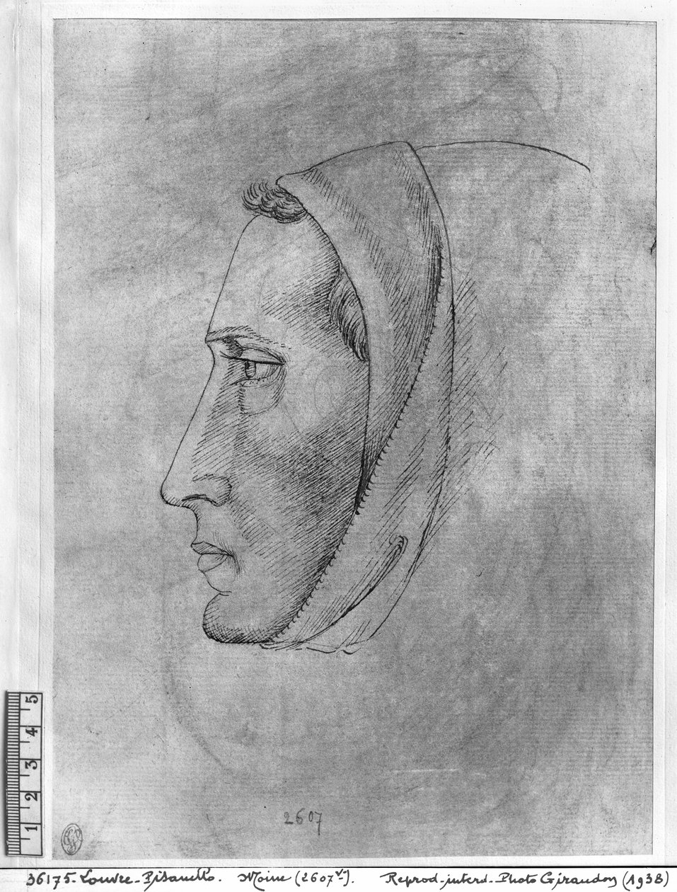 Vallardi Albümünden bir keşiş başkanı by Antonio Pisanello