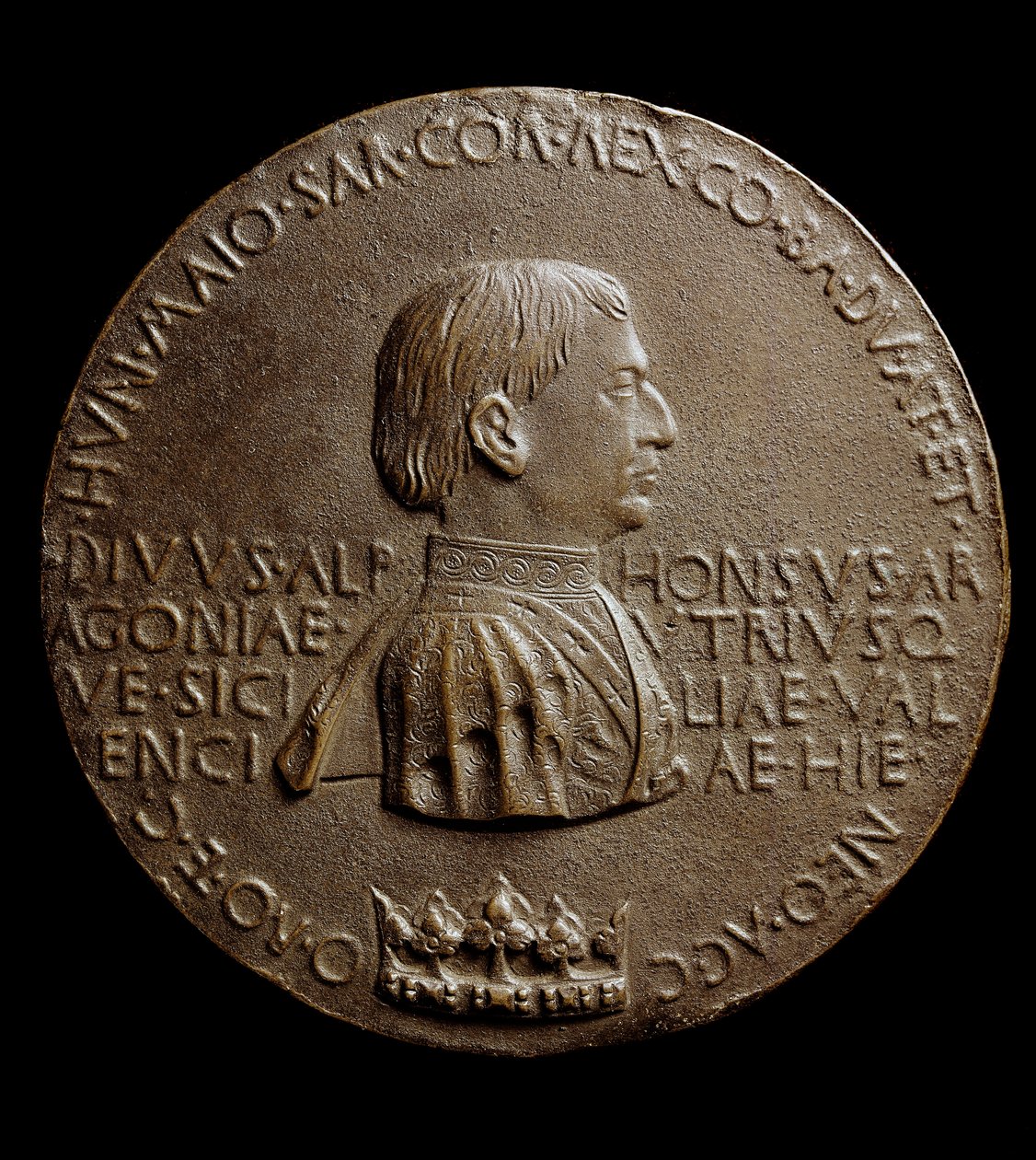 Aragon Alfonso V Madalyası (Alfonso Magnanimus veya Büyük). İtalyan Alfonso