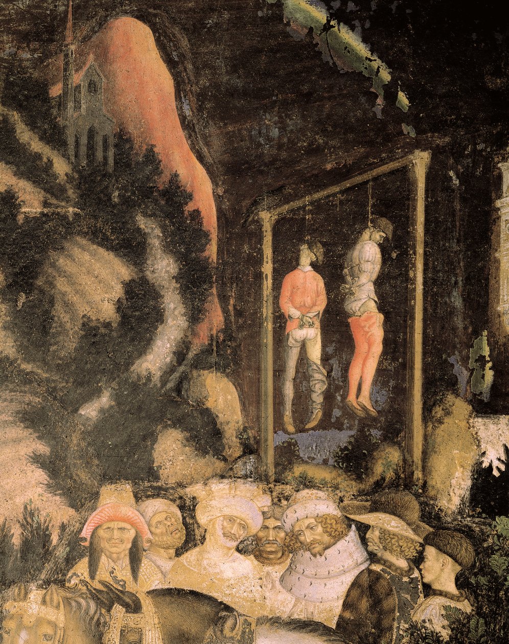 Asılan Adamlar, St George ve Prenses'ten detay by Antonio Pisanello