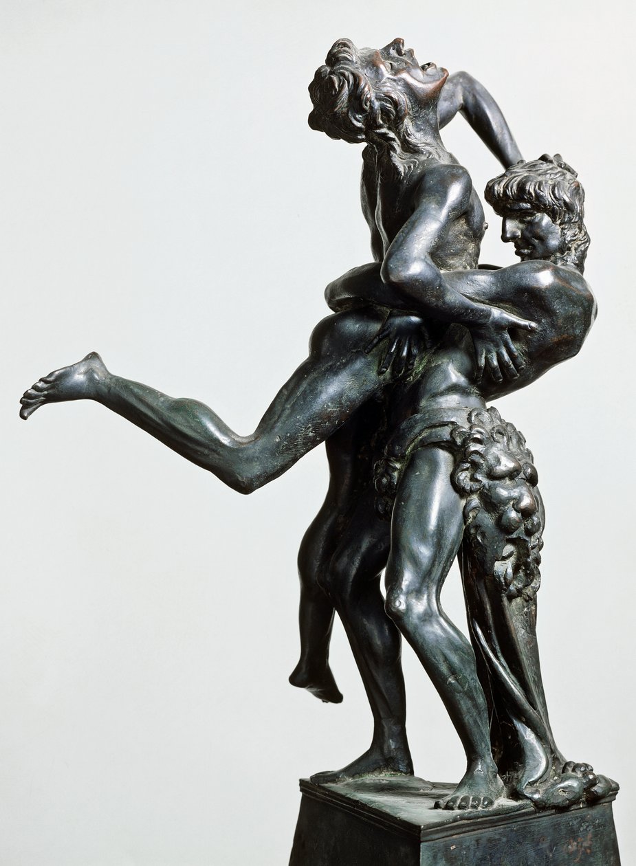 Herkül ve Antaeus, yaklaşık 1475, Antonio Pollaiuolo (1431 veya 1432-1498), bronz heykel, 46 cm, İtalya by Antonio Pollaiuolo