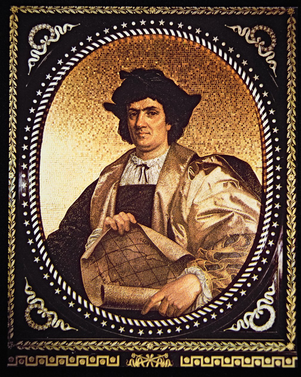 Kristof Kolomb (mozaik) by Antonio Salviati