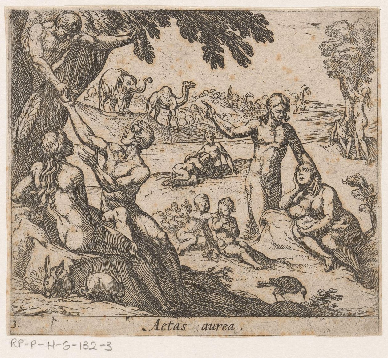 Altın Çağ Aetas aurea (nesne üzerindeki başlık) Metamorphoseon sive transformum (dizi başlığı) Ovid