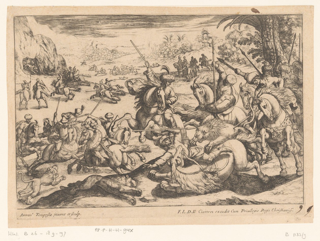 Aslan Avı Av Sahneleri (5. bölüm) (dizi başlığı) by Antonio Tempesta