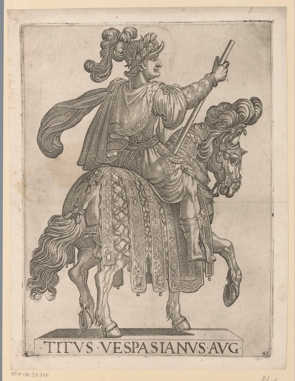 At sırtında İmparator Titus At Sırtındaki İlk On İki Roma İmparatoru (dizi başlığı) Equestri