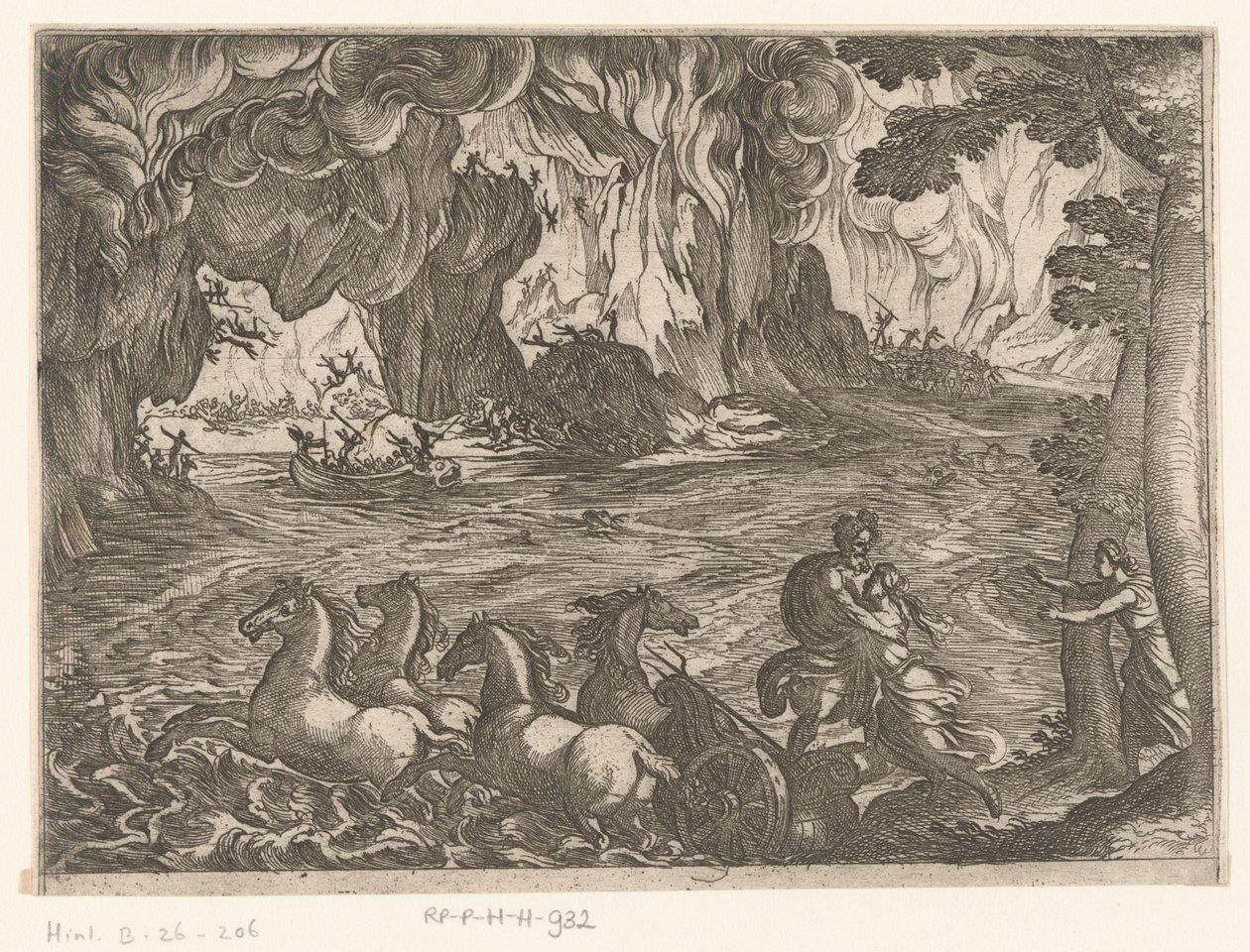 Proserpina soygunu ile manzara Mitolojik sahneleri olan manzaralar (dizi adı) by Antonio Tempesta