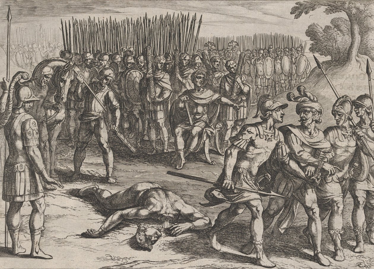 Plaka 3: Claudius Civilis Tutuklandı ve Kardeşi Paulus Kafası Kesildi, Ro..., 1611