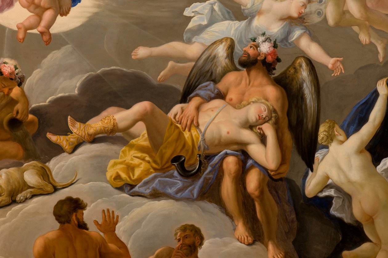 Kralın Yatak Odası, c.1703-5 (boyalı tavan) by Antonio Verrio