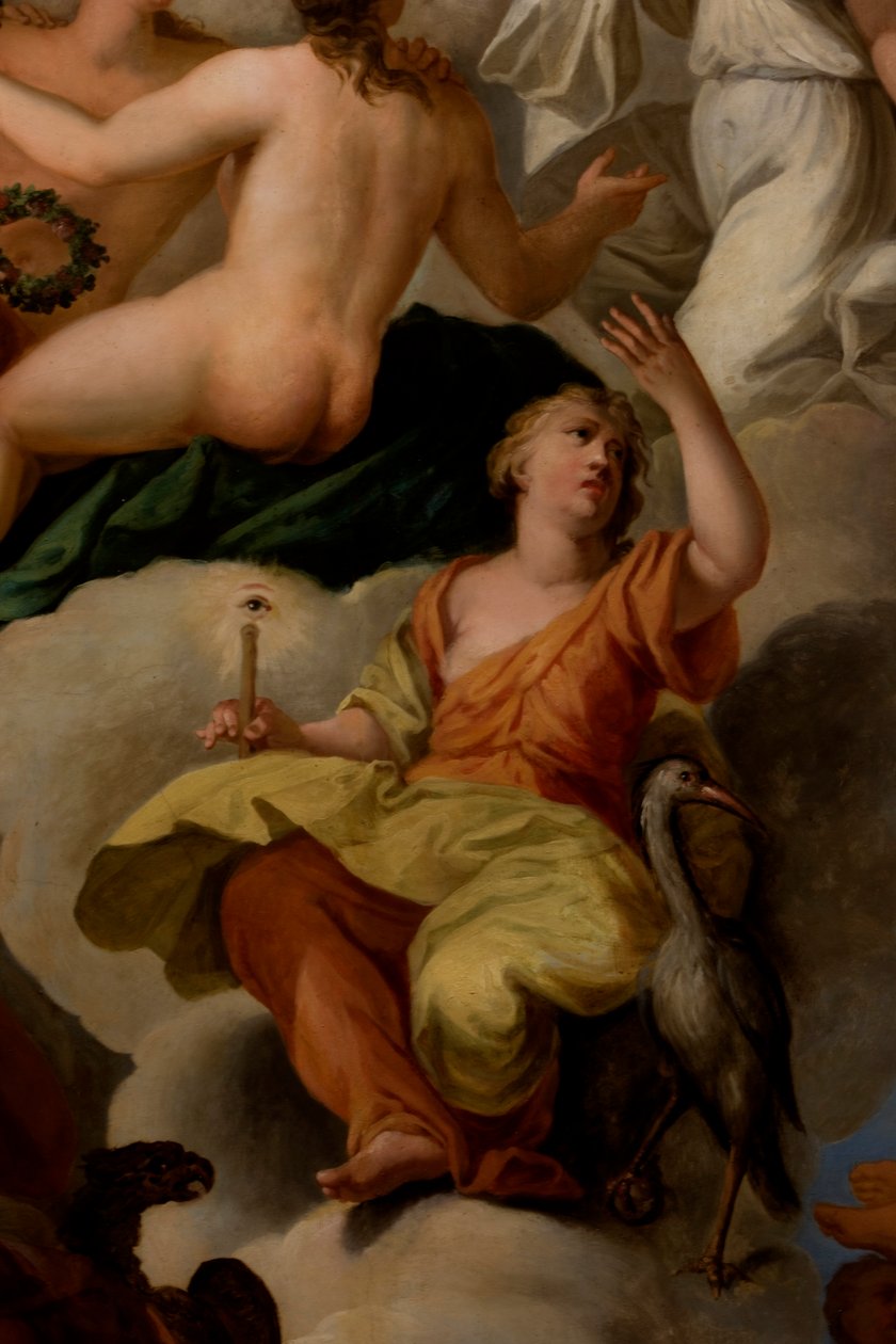 Vigilance, Queen's Drawing Room'dan detay by Antonio Verrio