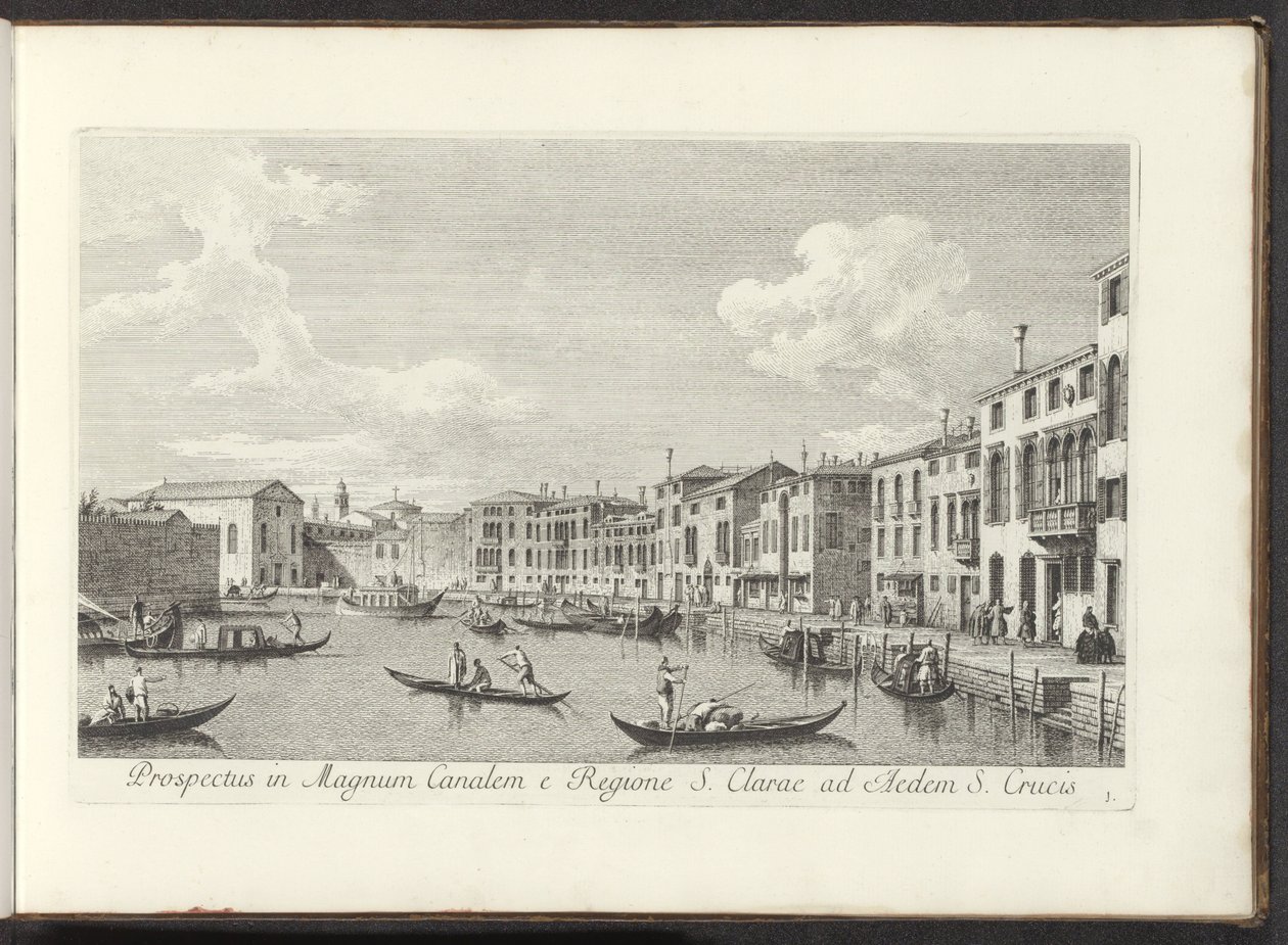 Gezicht op het Canal Grande te Venetië Aziz Clare Bölgesi