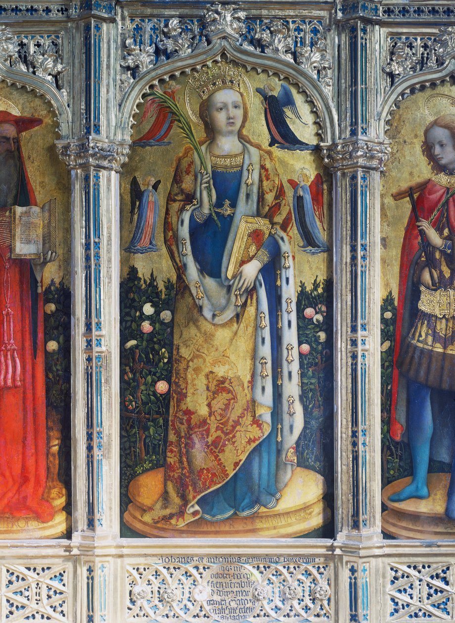 Antonio Vivarini, San Zaccaria Kilisesi, Venedik, Veneto, İtalya, 2. yüzyıl olarak bilinen Antonio Vivarini tarafından Aziz Sabina