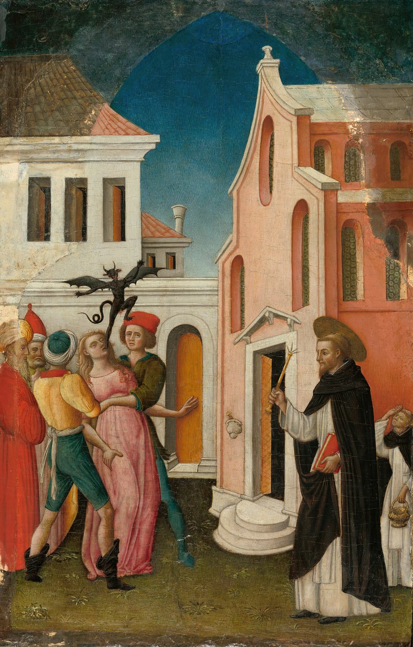 Aziz Peter Şehit, Şeytan Tarafından Ele Geçirilmiş Bir Kadını Kurtarıyor, 144555. by Antonio Vivarini