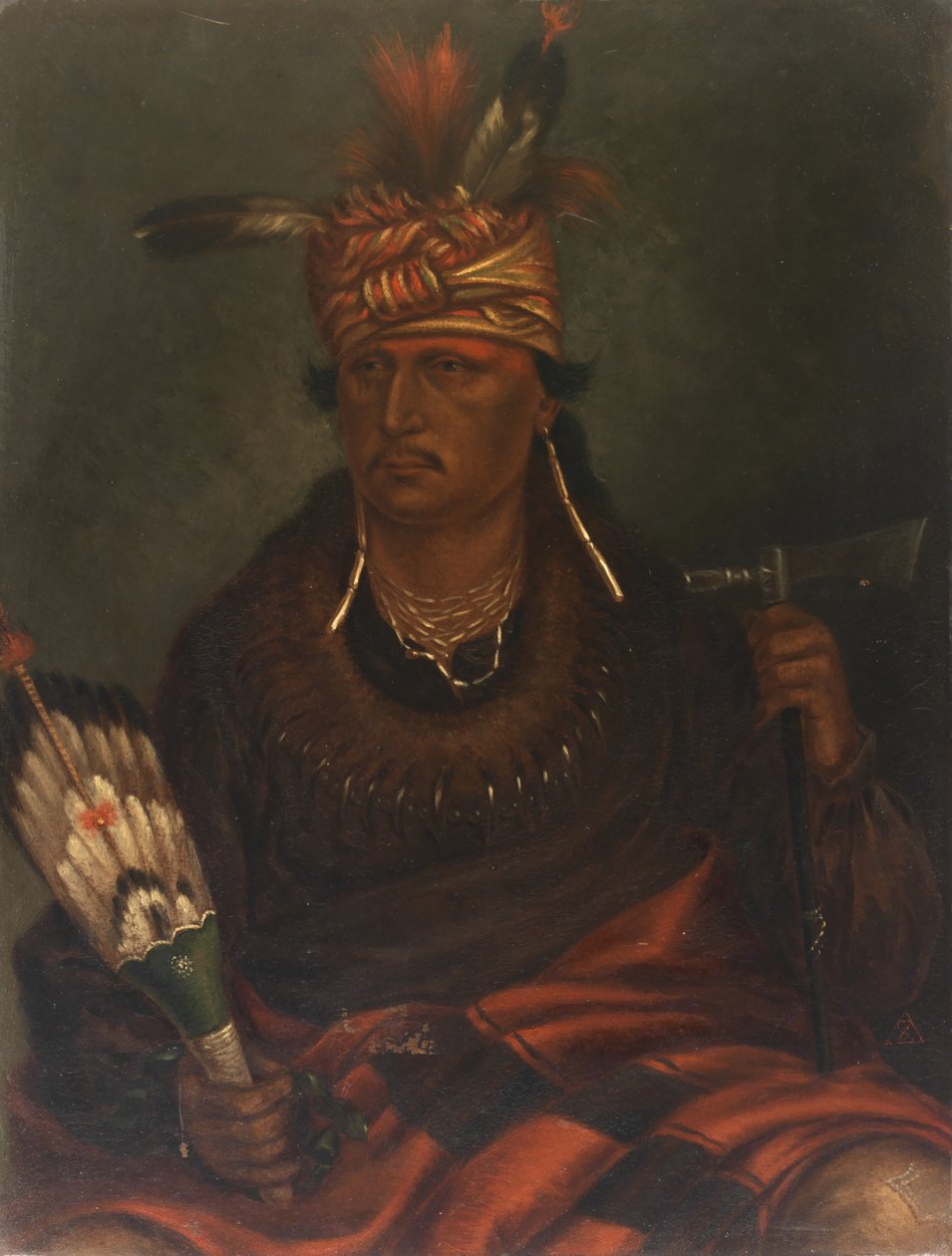 Chetan-woa-kutoa-mang Yürüyen Avlanan Şahin, ca. 1887. by Antonio Zeno Shindler