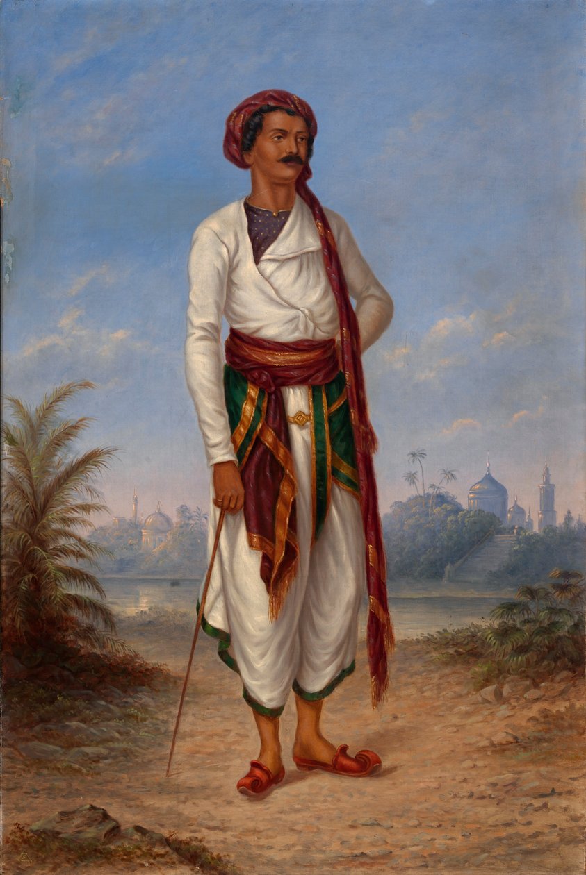 Hindu Adam, yaklaşık 1893. by Antonio Zeno Shindler
