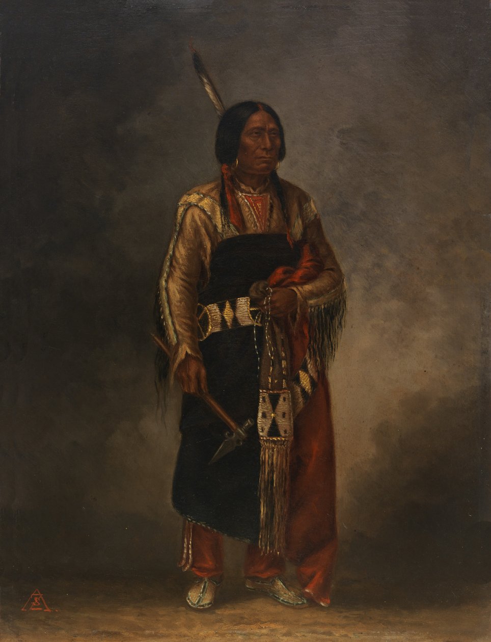 Yap-Fay-It-Loot Red Cloud, Ca. 1887. by Antonio Zeno Shindler
