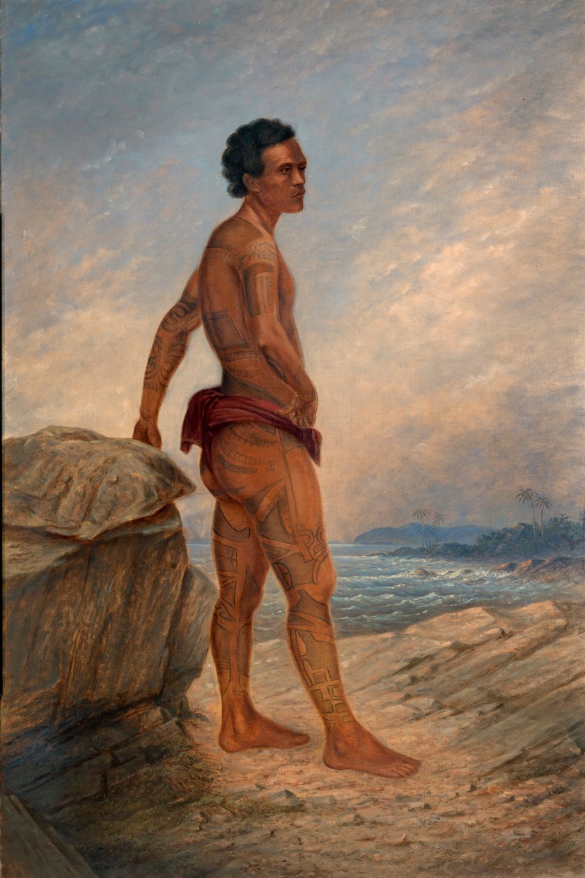 Melanezyalı Adam, yak. 1890-1899. by Antonio Zeno Shindler