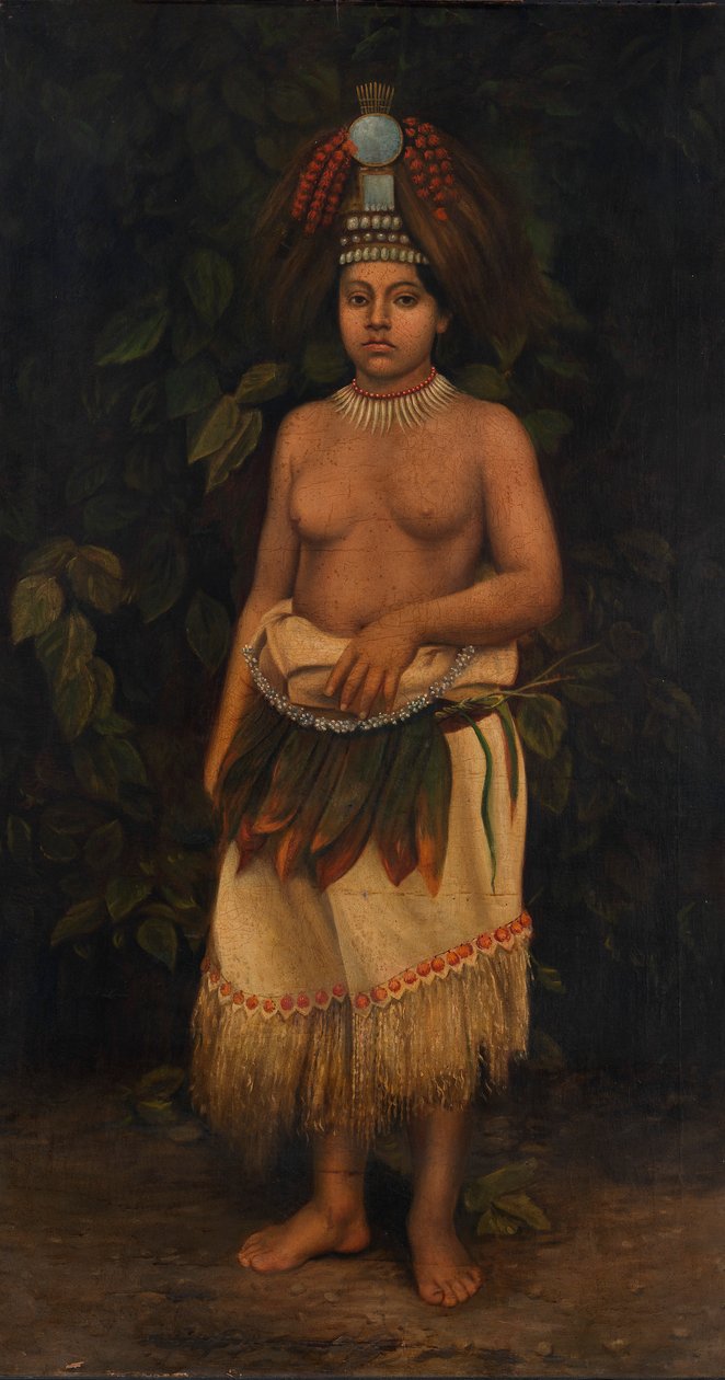 Samoalı Kadın, ca. 1885-1899. by Antonio Zeno Shindler