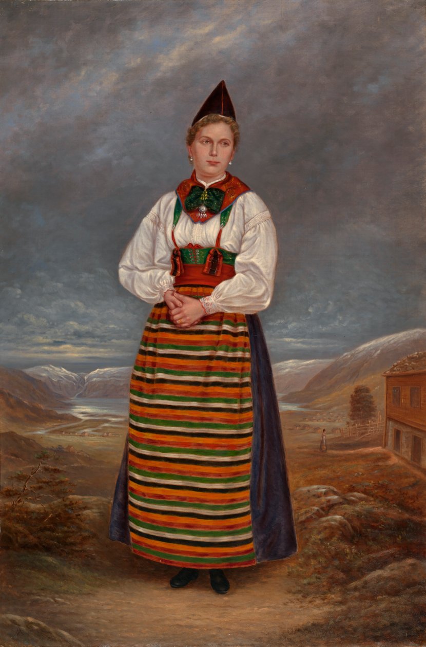 İsveçli Leydi, ca. 1893. by Antonio Zeno Shindler
