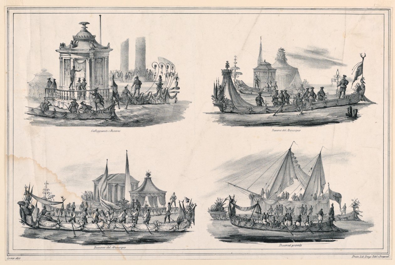 Dört Gondol İçin Tasarım by Antonio Zona