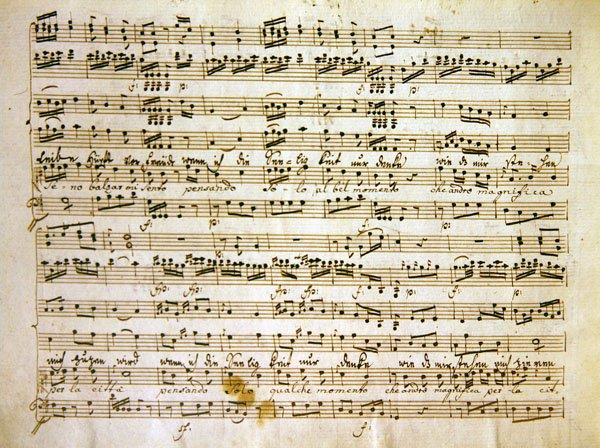 La scuola de gelosi skorundan bir el yazması sayfasının geç c18. kopyası by Antonio after Salieri