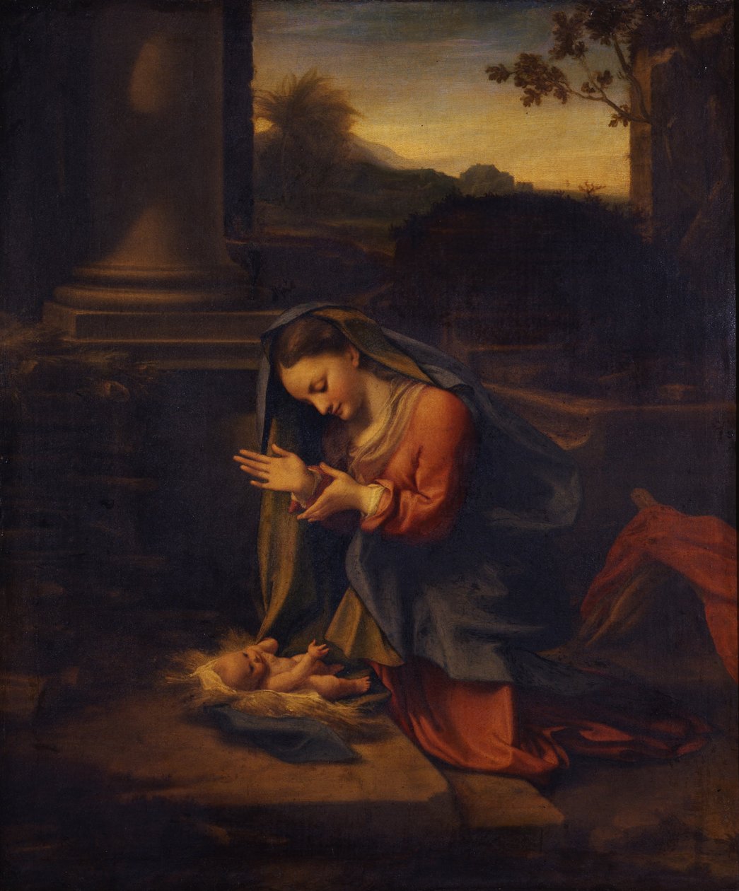 Çocuğa tapan Madonna, c. 1525 by Antonio da Correggio