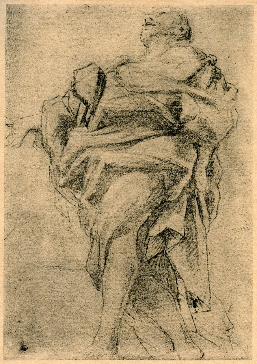 Bir havari figürü için çalışma, 1913. by Antonio da Correggio