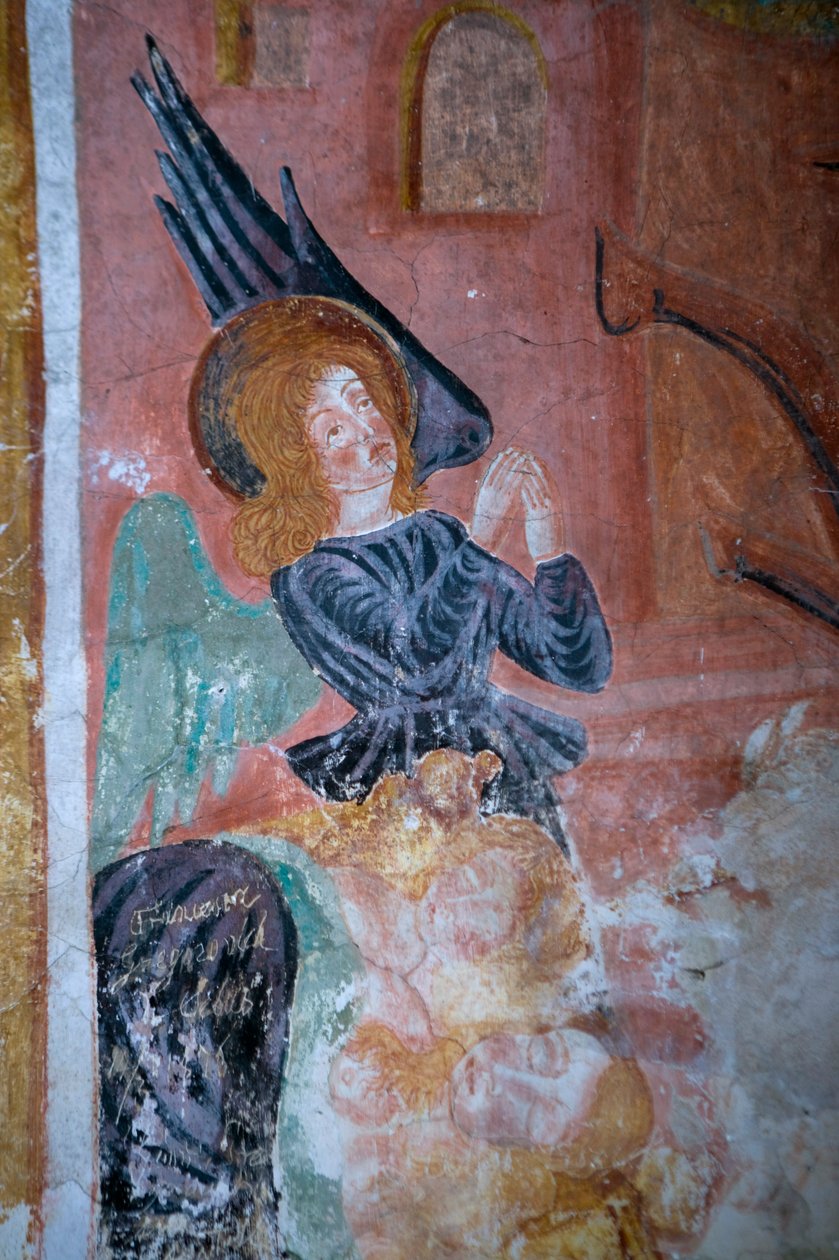 Bir meleğin detayı (fresk) by Antonio da Padova