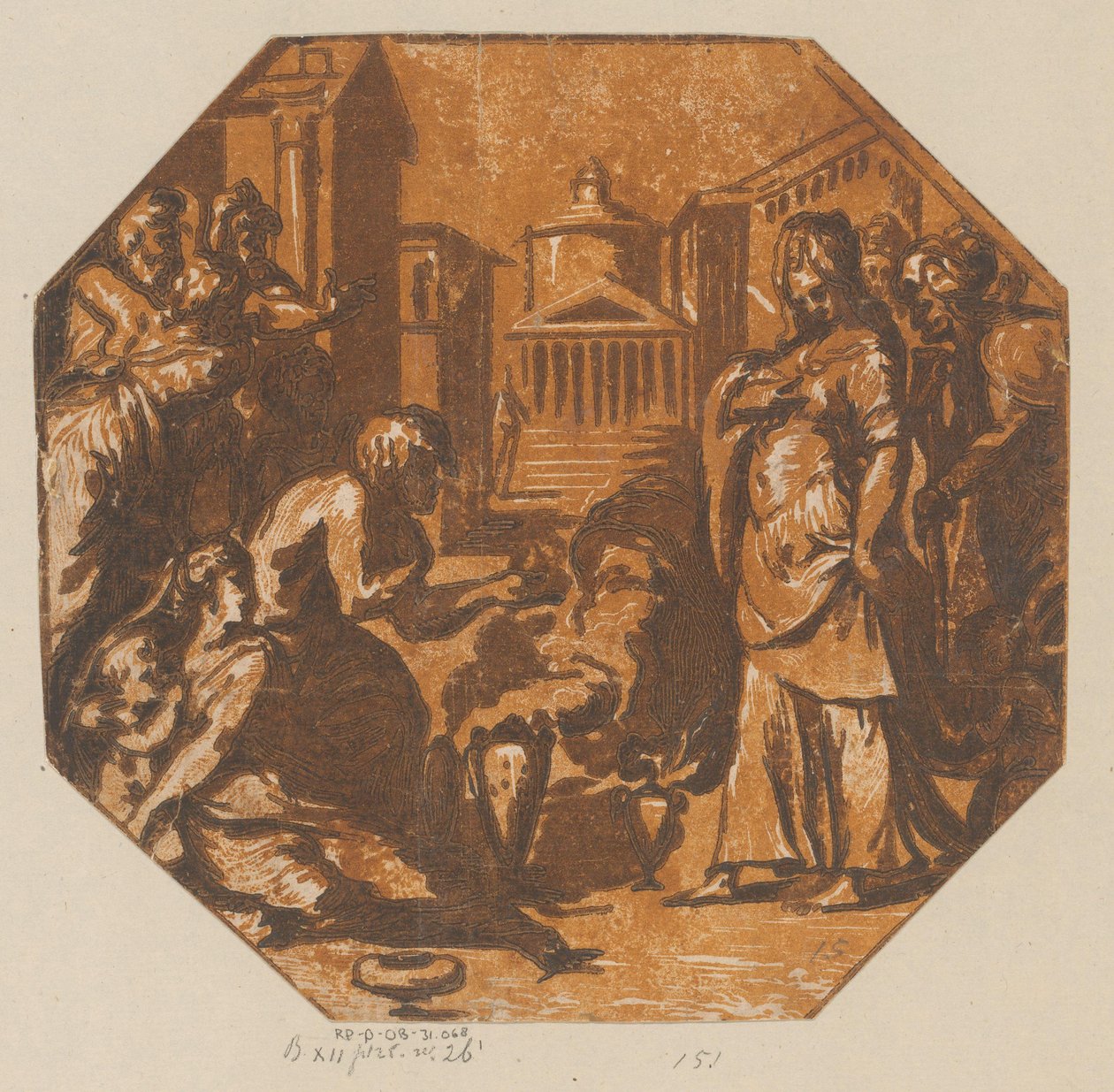 İnsanlar tarafından tapılan tanrıça olarak Psyche by Antonio da Trento