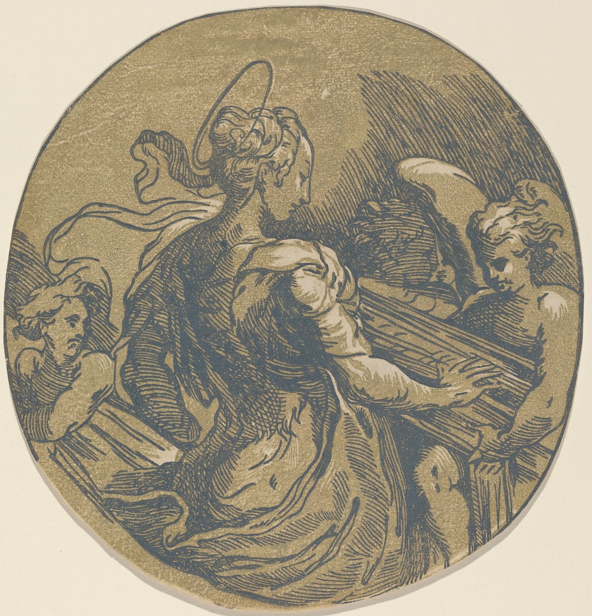 Aziz Cecilia, 16. yüzyılın ilk yarısı. by Antonio da Trento
