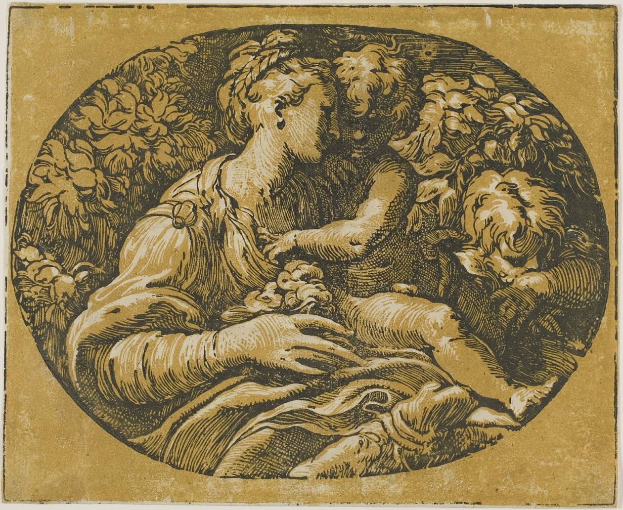 Bakire, İsa Çocuk ve Aziz John by Antonio da Trento