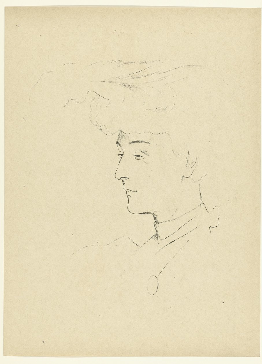 Portret van vrouw Bir kadının kafasının incelenmesi Deneme (dizi başlığı) by Antonio de la Gandara
