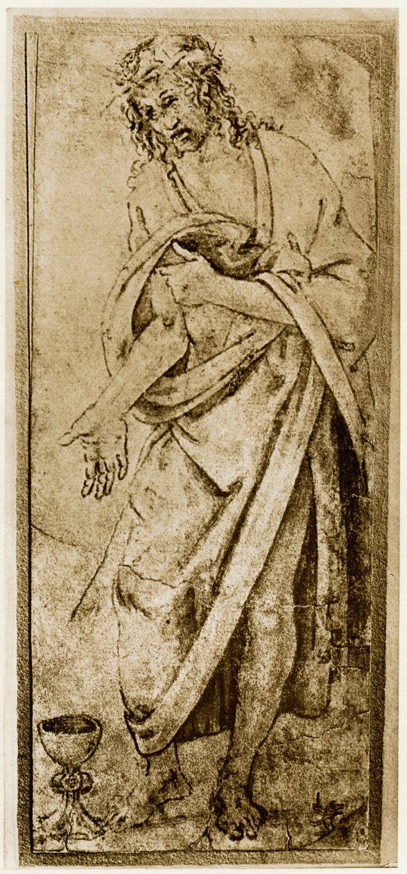 İsa ve Kadeh, 1913. by Antonio Pollaiuolo