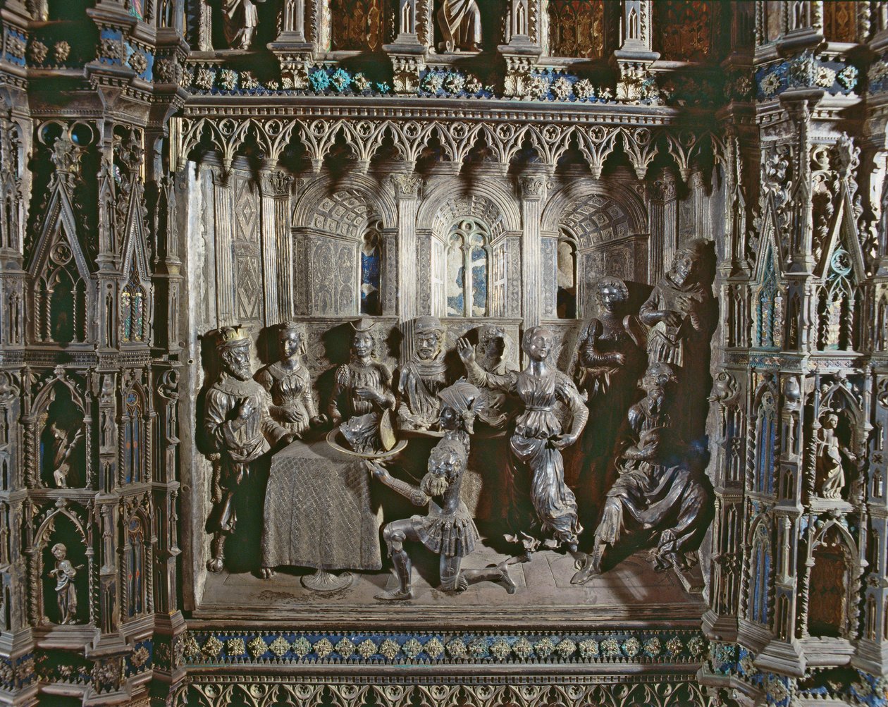 Herod Bayramı, Salomes Dansı ile, Argento Sunağı, 1478 (gümüş) by Antonio di Salvi