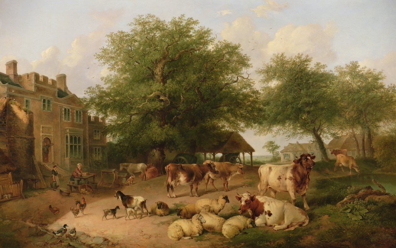 Çiftlik sahnesi by Antonius Josephus Madlener