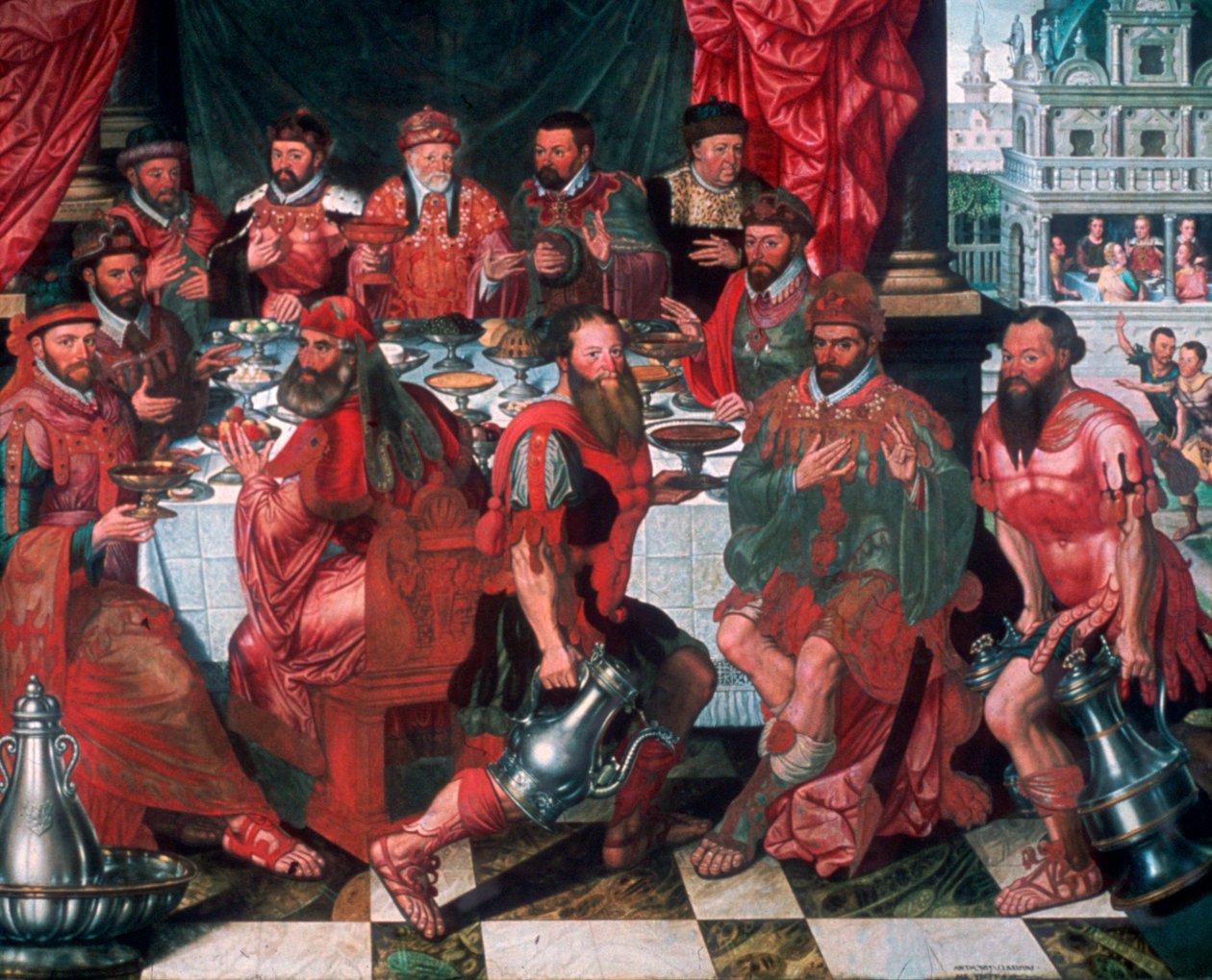 Ziyafet, 1574 by Antoon Claeissens