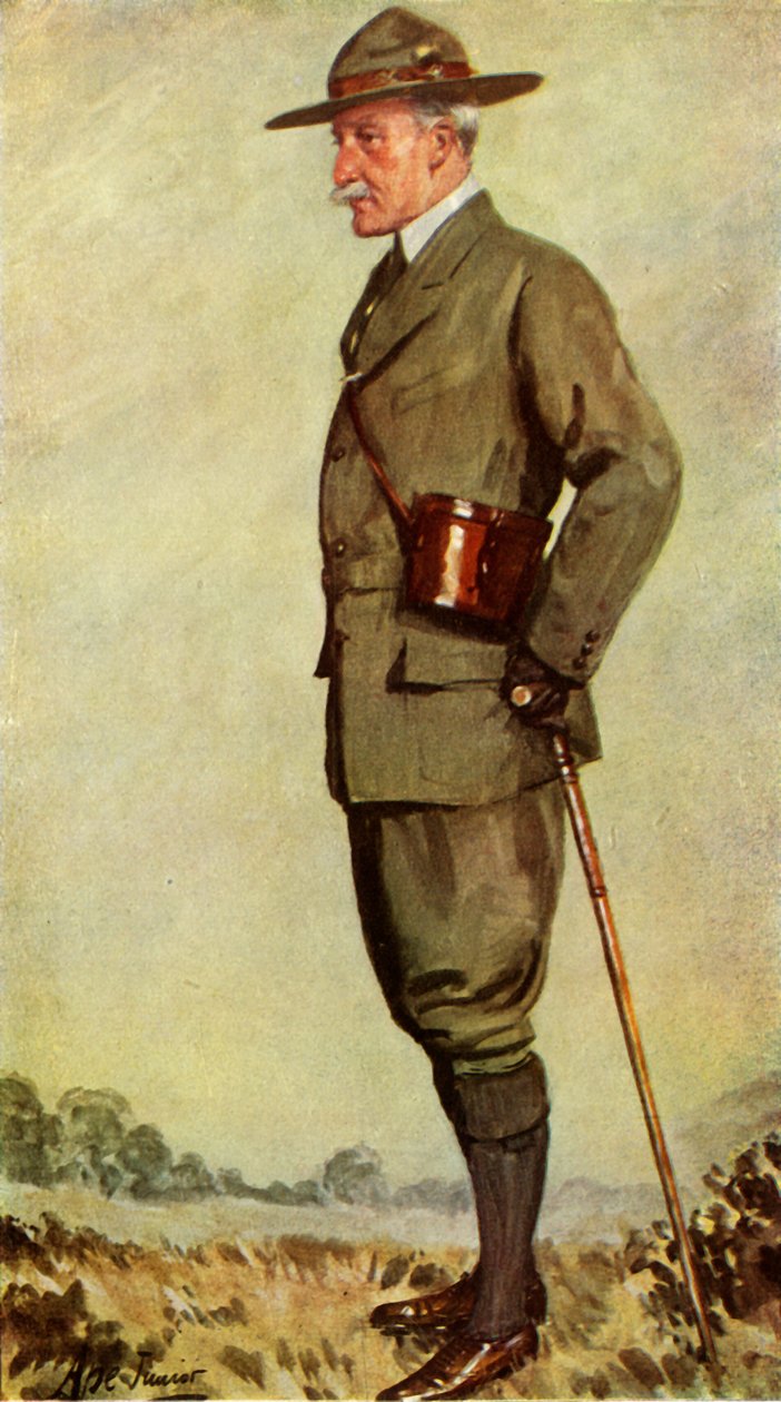 Lord Baden-Powell, 1911, 1944. by Ape Junior