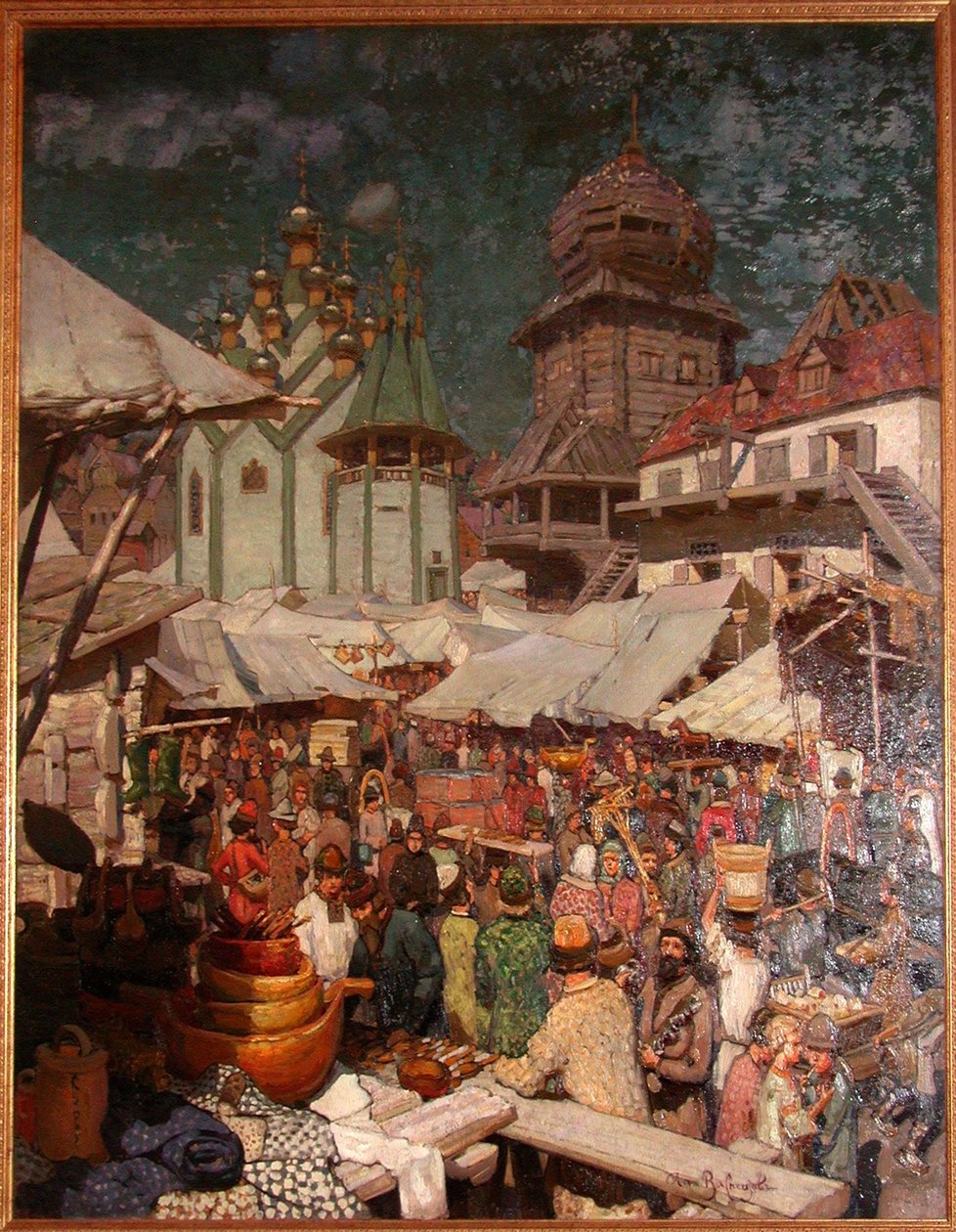 Market. 17. yüzyıl, 1903 by Apollinari Mikhailovich Vasnetsov