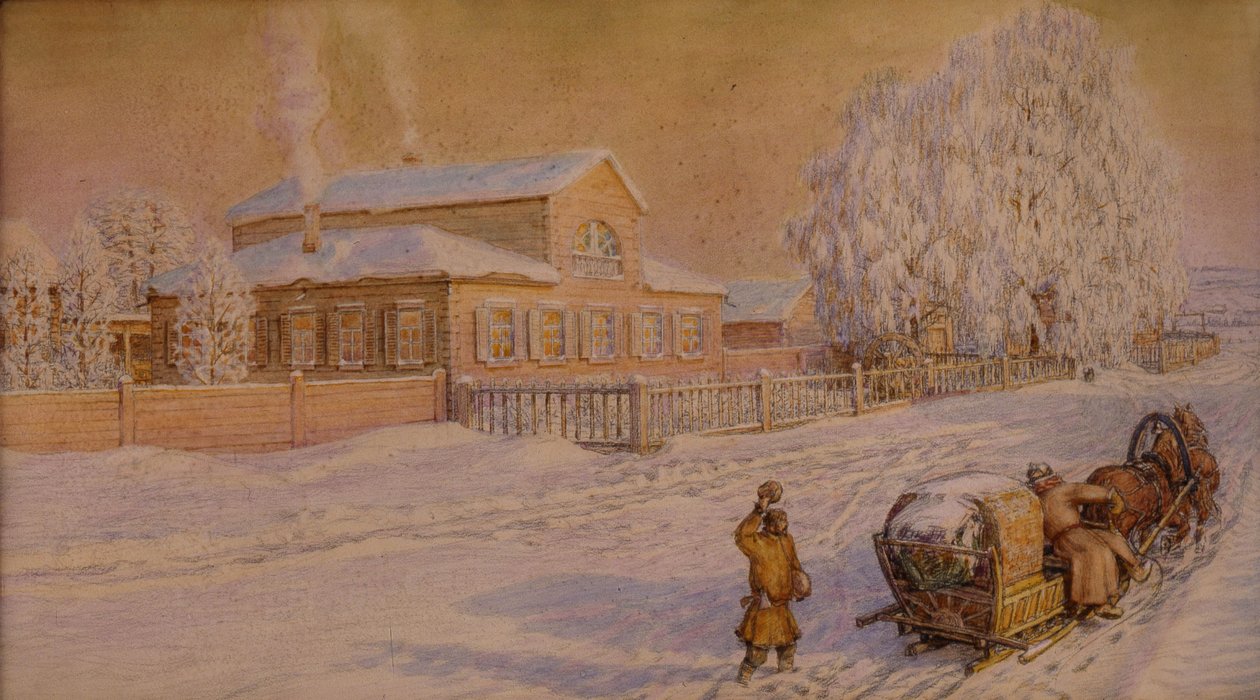 Ryabovo'daki Evimiz, 1918-1919 by Apollinari Mikhailovich Vasnetsov