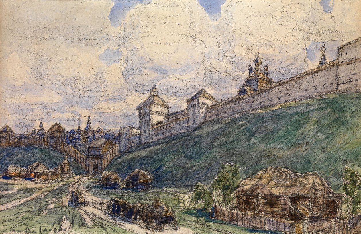 17. Yüzyılda Serpukhov by Apollinari Mikhailovich Vasnetsov