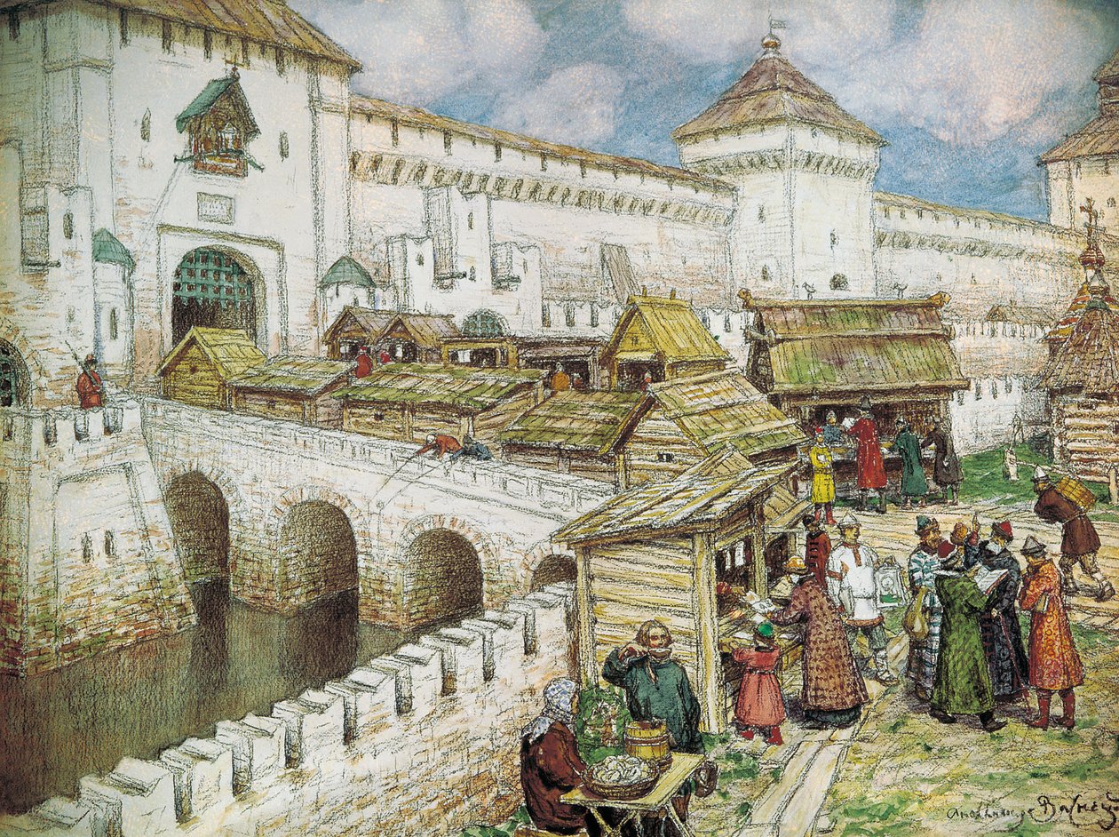 17. yüzyılda Spassky Köprüsü