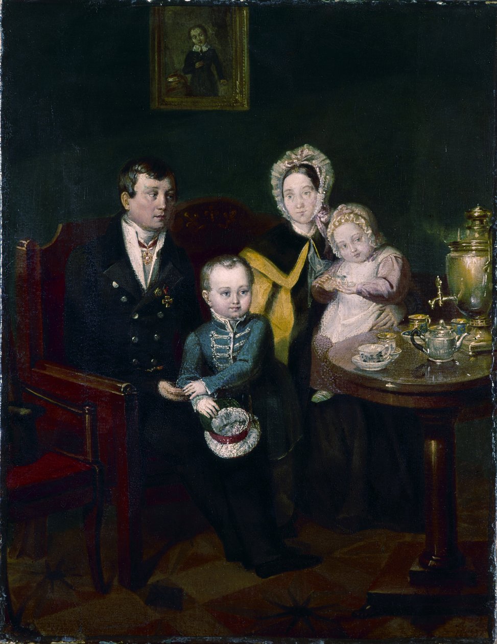 Aile portresi, 1837 by Apollon Nikolayevich Mokritsky