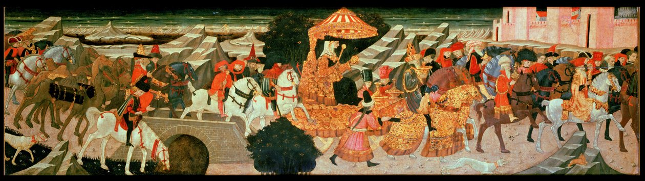 Sheba Kraliçesinin Zafer Alayı by Apollonio di Giovanni di Tommaso