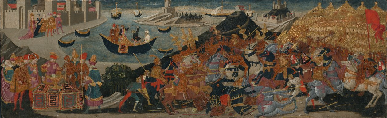 Pharsalus Savaşı ve Pompey'in Ölümü by Apollonio di Giovanni