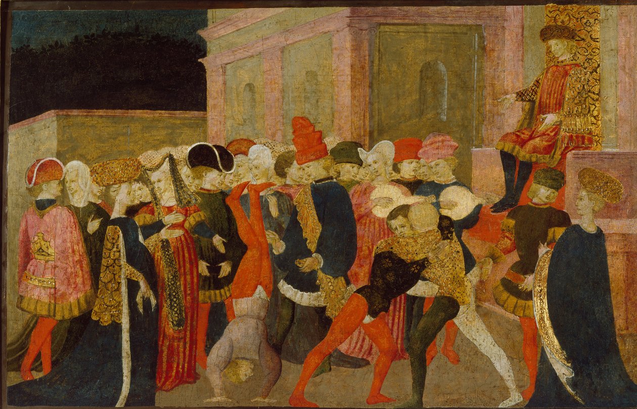 Sabine Kadınlarına Tecavüz, 15. yüzyıl by Apollonio di Giovanni di Tommaso