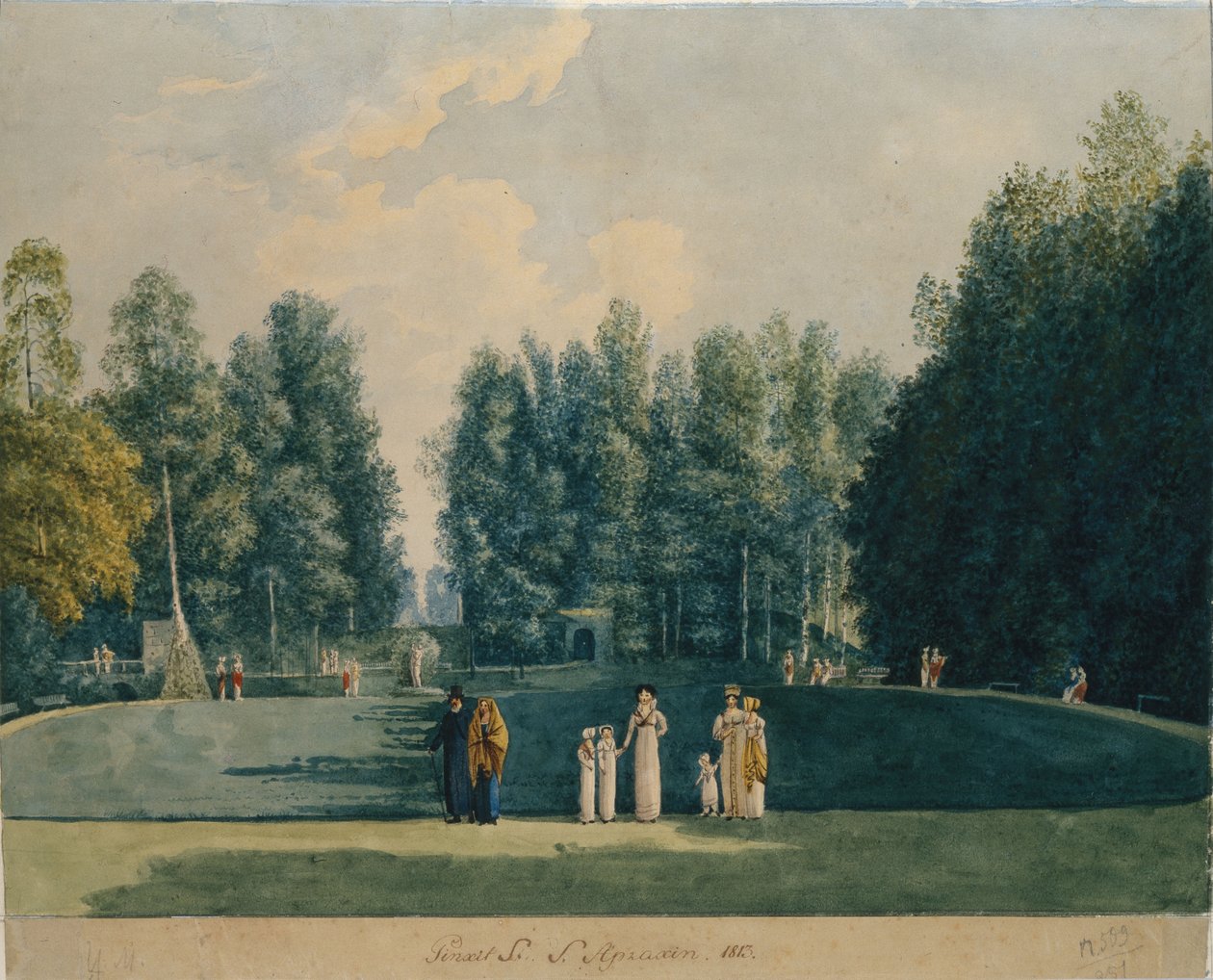 Parkta. Olgovo, 1813 by Apraksina