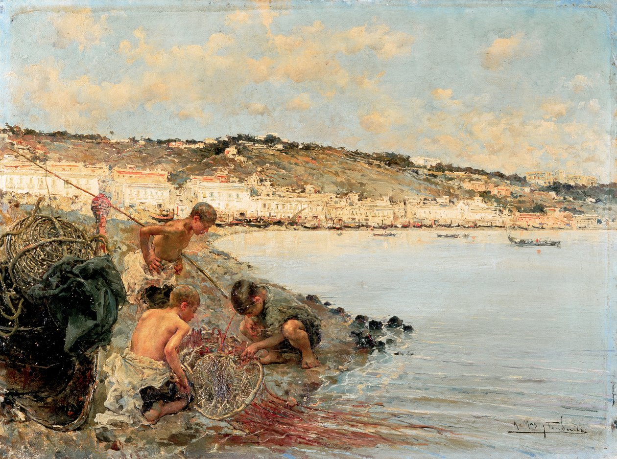 Ağları Onarmak (resim) by Arcadi Mas i Fondevila