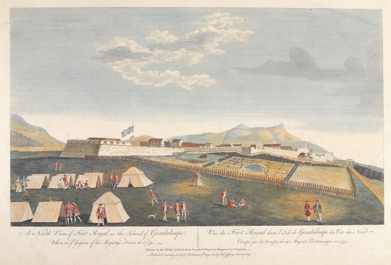 Kraliyet Kalesi, Guadeloupe, 1759 by Archibald Campbell