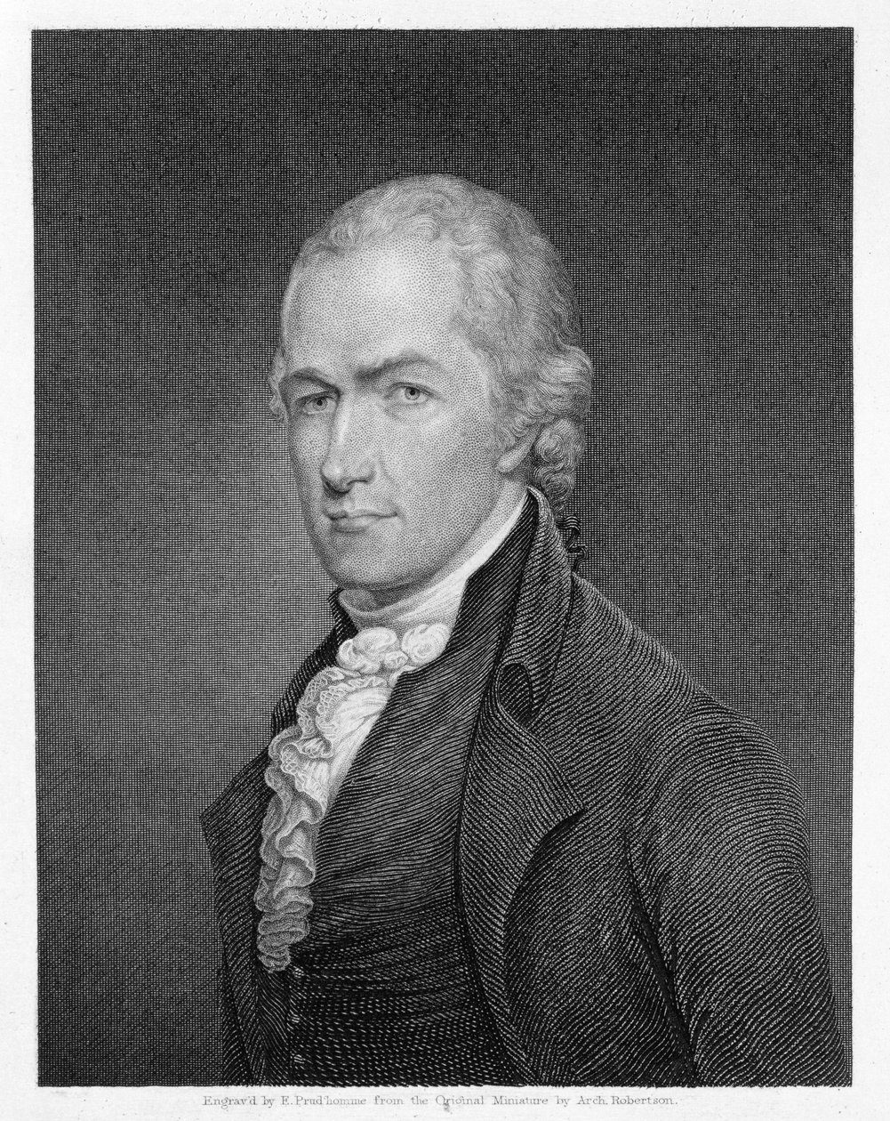 John Francis Eugene Prud'Homme (1800-92) tarafından kazınmış Alexander Hamilton (1757-1804) by Archibald Robertson