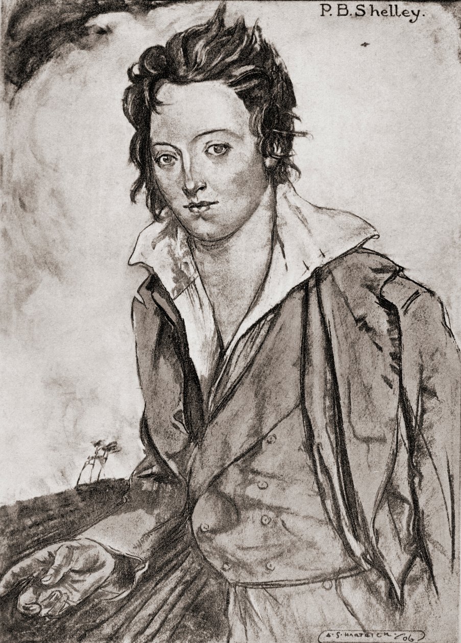 Percy Bysshe Shelley by Archibald Standish Hartrick