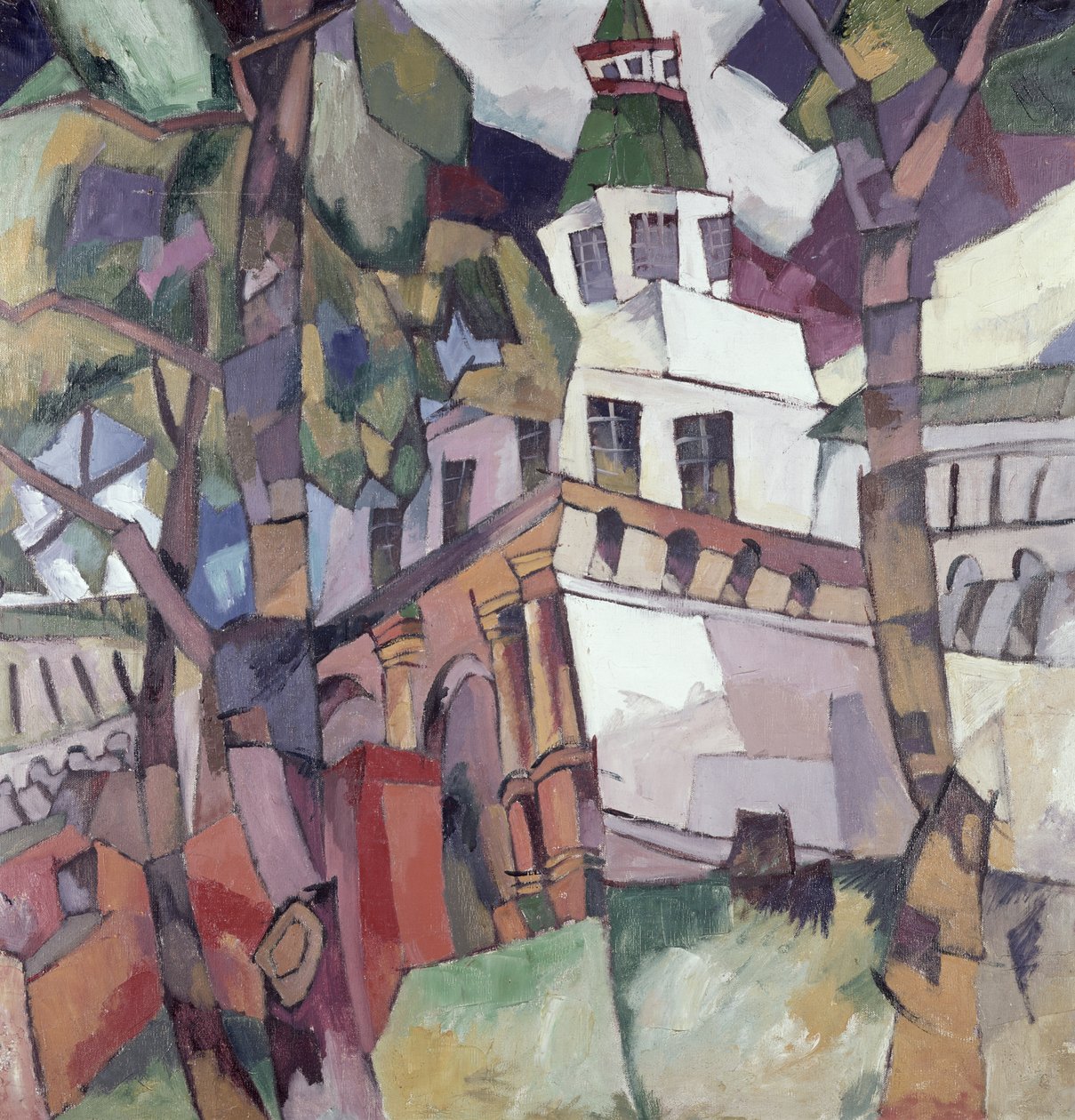 Gates of Tour, Yeni Kudüs için çalışma, 1917 by Aristarkh Vasilievic Lentulov