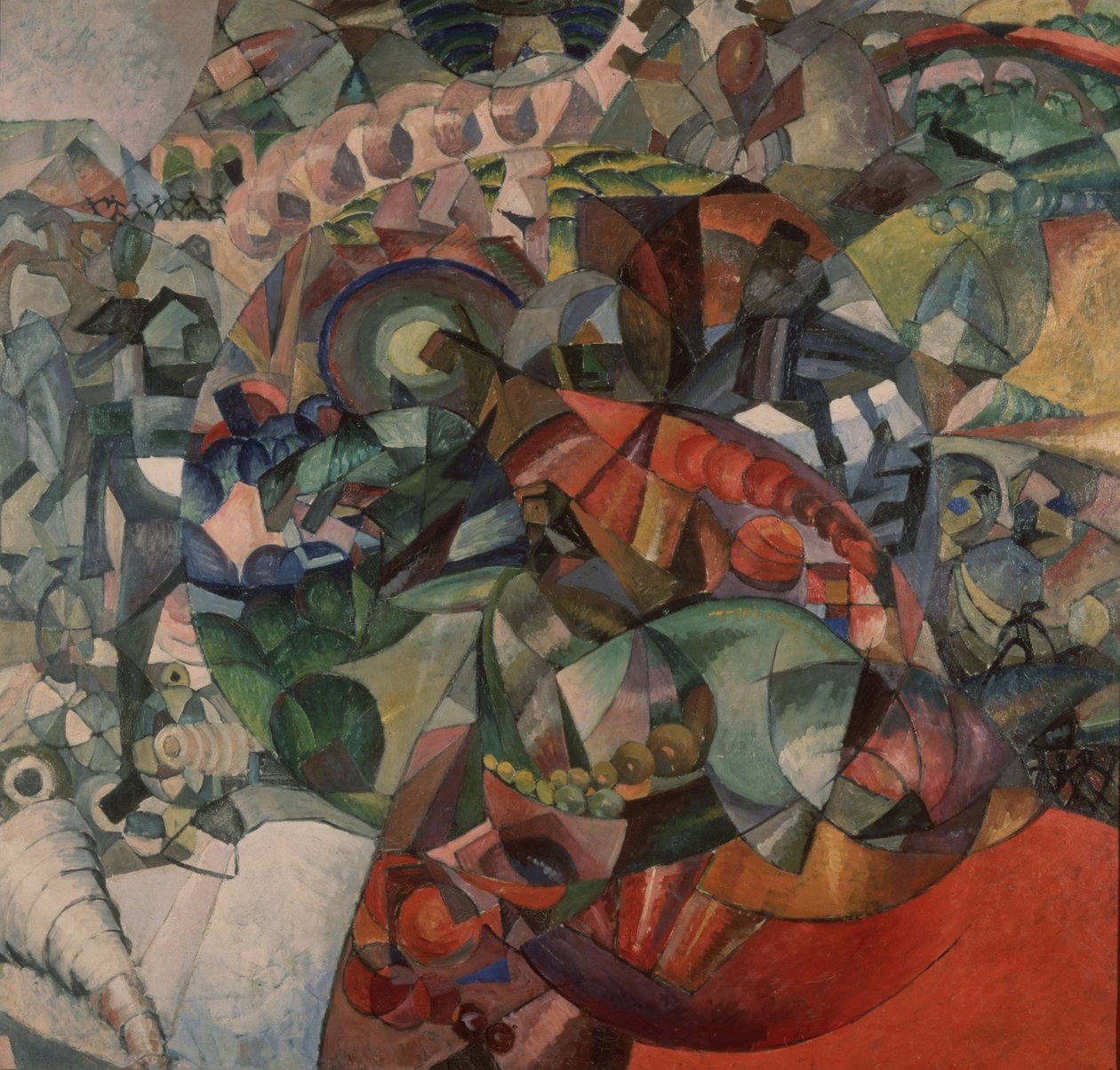1812 Vatanseverlik Savaşı Alegorisi, 1912 by Aristarkh Vasilievic Lentulov